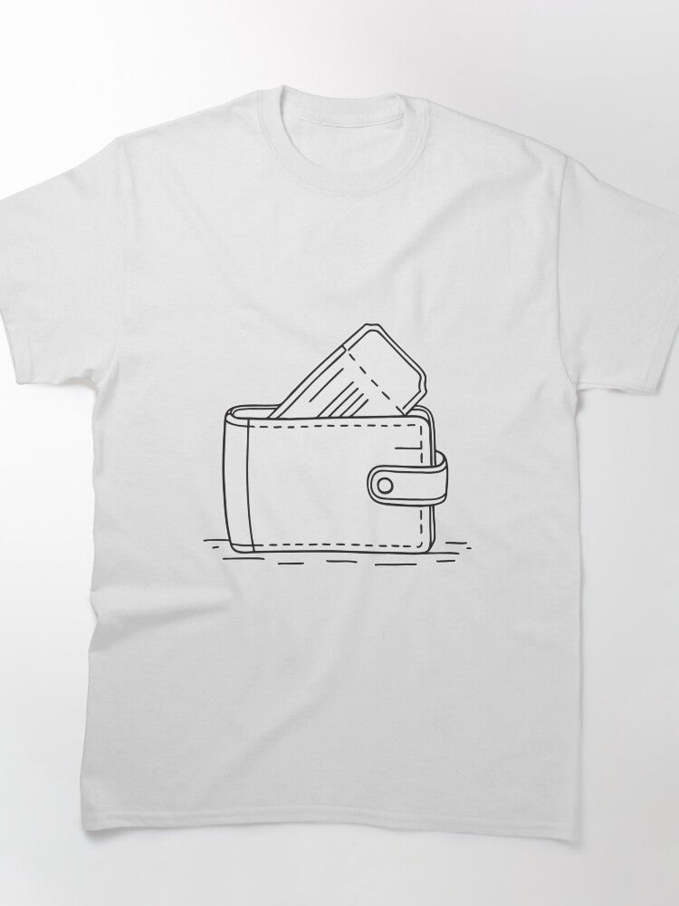 A ticket peeking from a wallet, slightly bent Classic T-Shirt