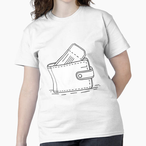 A ticket peeking from a wallet, slightly bent Classic T-Shirt