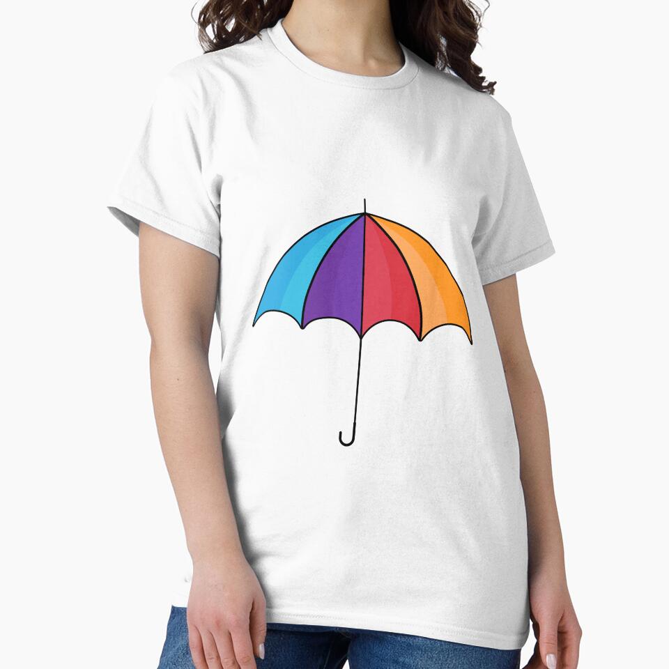 Colourful Umbrella Classic T-Shirt